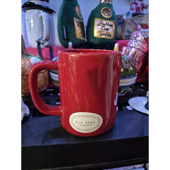 New Rare Rae Dunn Santa I Can Explain Mug 2022 Red - Picture 3 of 4